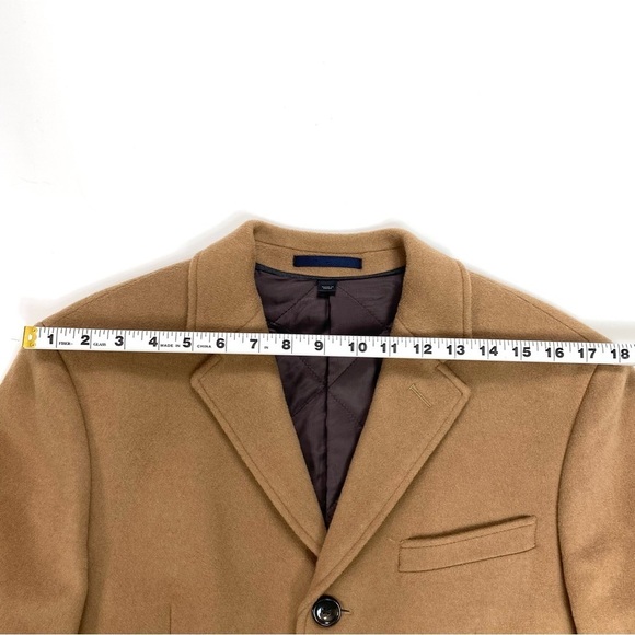 J.CREW Ludlow Wool and Cashmere Blend Quilted Lined Classic Coat Camel Tan 36S - Picture 15 of 15
